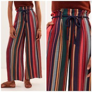 NWT Anthropologie Farm Rio Striped Wide-Leg Pants (XS)